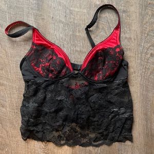 Sexy lingerie top! Black and red